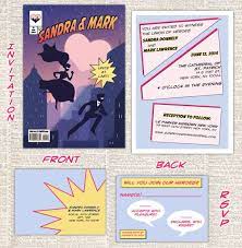 Comic Book Wedding Invitations Custom Digital Invites Etsy In 2020 Comic Book Wedding Book Wedding Invitations Superhero Wedding