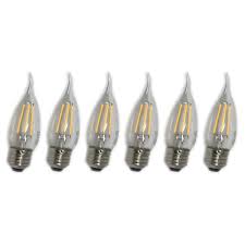 Lighting Science Led Candelabra Light Bulb Dimmable 40w Equivalent E26 Base Filament Edison Vintage Design 6 Pack Walmart Com Walmart Com