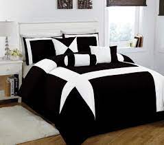 Size king comforter sets : 11 Piece King Jefferson Black And White Bed In A Bag W 600tc Cotton Sheet Set Amazon Home Kitchen White Bed Set White Comforter White Bedding