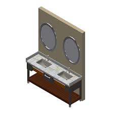 Vanity Unit With Shelf Built In Revit In 2020 Revit Family Vanity Units Building Information Modeling