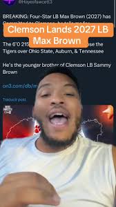 Clemson Secures 4-Star LB Sammy Brown Commitment