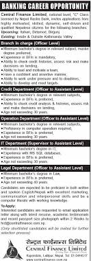 Almost all adults have written a letter of application when applying for a job that suits their qualifications. Central Finance Limited Job Vacancy Notice Banking Career Notice Exam Sanjal