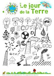 En europe, le pays dépasserait l'irlande en terme de la france, leader européen de la fécondité. Coloriage Le Jour De La Terre 11 Sur Hugolescargot Com