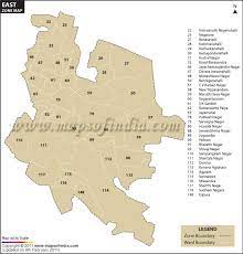 Bangalore East West North South Map Bangalore East Zone Map | East, Bangalore, Zone