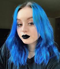 Dyeing my dark hair blue. Extreme Blue Healthy Color Duo Diy Blue Hair Color Kit Overtone In 2021 Bright Blue Hair Blue Hair Healthy Colors