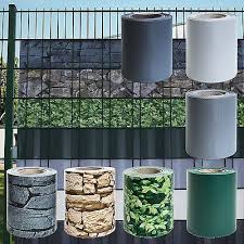 Sichtschutz Pvc Doppelstabmatten Zaunfolie Windschutz Blickdicht Windschutz Disenos De Bardas Muros De Jardin Diseno De Cercas