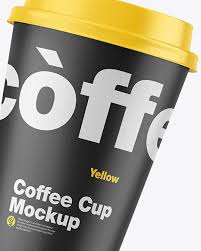 Paper Coffee Cups Mockup In Cup Bowl Mockups On Yellow Images Object Mockups