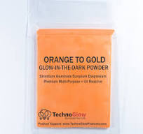 Orange Glow in The Dark Powder Pigment