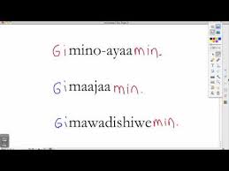 Ojibwe Language Lesson Niinawind And Giinawind
