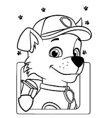 Paw patrol characters there are eight main characters and each one has. Cool Rocky Paw Patrol Coloring Page Free Printable Coloring Pages For Kids