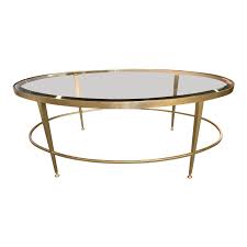 Coffee table with oval glass top high gloss white home furniture. Kolkka Paris Style Oval Metal Glass Coffee Table Design Plus Gallery