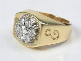 Elvis Presley Owned Ep Gold And Diamond Ring Gifted To Charlie Hodge Ring Gift Diamond Ring Rings