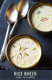 Rice Kheer Recipe With Step By Step Photos A Favorite Indian Dessert Made With Basmati Rice Milk Nuts And Saffro Kheer Recipe Rice Kheer Indian Rice Pudding