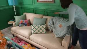 Sofa throws covers seat couch slipcover mat furniture protector slipcovers. How To Fold A Throw Blanket Youtube