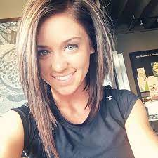 Hair is consistently cut at the slight angle along with the. Asymmetrical Long Bob Cut Novocom Top