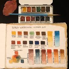Just Beginning To Explore My New Rublev Watercolor Set