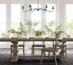 The table is called tirana rustic solid wood large dining table with extension. View 38 Pottery Barn Banks Dining Table Dupe