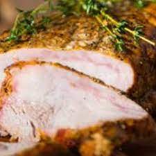 First make a honey rosemary brine. Sweet And Spicy Pork Roast