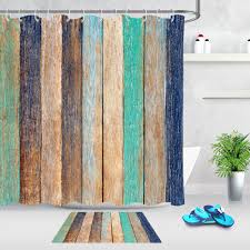 Abstract red orange brown green fractal art flower shower curtain. Gray Grey Green Black Brown Wood Board Printing Shower Curtain 12 Hooks Sets Kids Bathroom Mat Waterproof Polyester Cloth Fabric Shower Curtains Aliexpress