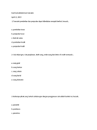 Di bawah ini contoh soal pilihan ganda uts pts biologi kelas 12 semester 2 genap. Soal Soal Administrasi Transaksi