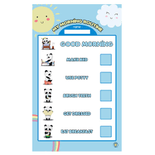 Amazon Com Dry Erase Morning Routine Chart For Kids With