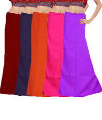 Javuli Pure Cotton 7 Part Saree Petticoat Inskirt Set Of 5