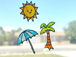By lynnee jimenez • june 28, 2013. 5 Little Monsters Diy Summer Window Clings