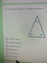 Sometimes it is specified as having exactly two sides of equal length, and sometimes as having at least two sides of equal length, the latter version thus including the equilateral triangle as a special case. Answered 44 68 68 Scalene Triangle Equilateral Bartleby