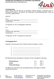 Beim software as a service vertrag handelt es sich um einen rechtsbereich, der nicht gesetzlich geregelt ist. Vertrag Uber Die Wartung Von Hardware Und Software Beschaffungshandbuch Wartungsvertrag Pdf Kostenfreier Download