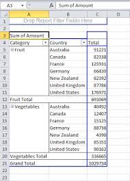 Multi Level Pivot Table In Excel Pivot Table Excel Excel Templates
