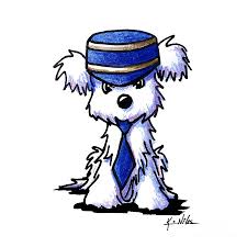Maltese Conductor By Kim Niles In 2020 Dog Drawing Dog Artist Cartoon Drawings