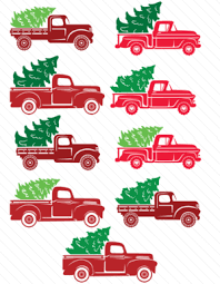 Grab your 'red christmas truck with tree' free svg. Pin On Vinyl N Tees
