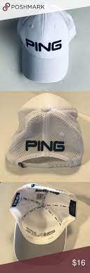 Ping 110 Flexfit Tech White Golf Hat Golf Hats Flexfit Hats