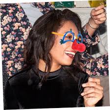 Amazon.com: Cabilock Carnival Clown Glasses with Red Nose Funny Costume  Eyewear for Adults and Boys and Girls Plastic Prop Accessory for Party and  Circus Dress Up Novelty Decorative Glasses : Clothing, Shoes