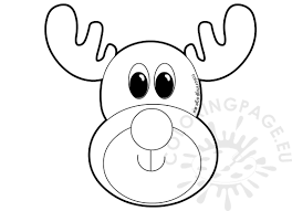 Face coloring jetzt günstig bestellen. Rudolph The Red Nosed Reindeer Face Template Novocom Top