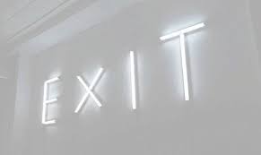 White Aesthetic Tumblr Whiteaesthetic Whitetumblr Neon Whiteneon Exit Black And White Aesthetic White Aesthetic Aesthetic Colors