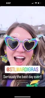 Women's Mardi Gras Fun Sunglasses Bling Rhinestone Custom Parade Sunglasses  Party