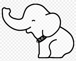 Trunk, elephant, animal, silhouette, collection, walking, wildlife, black. Introducing Cartoon Elephant Outline Magic Free Download Baby Elephant Easy Drawing Free Transparent Png Clipart Images Download
