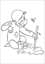Curious george was taken from africa to live in the zoo by 'the man in the yellow hat'. Coloring Pages Coloring Pages Curious George Printable For Kids Adults Free