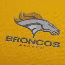 Branding vector footage of a stock logo for a company or sports team called broncos. Denver Broncos Logo Embroidery Design For Download Embroiderydownload