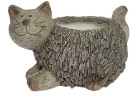 pflanztopf katze grau magnesia online bei roller kaufen