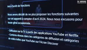 Sony va supprimer la possibilité de voir YouTube et Netflix avec ses TV  Bravia