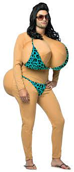 Big Bikini Boobs And Butt Funny Men's Costume Adult Halloween  Inflatable 791249130909 | eBay