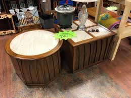 This table set fits perfectly in a small living room, family room, or office area without crowding a space or sacrificing style. Per The Ever Popular If You Like It Credo Grabbed This Set Of Broyhill Ish End Tables For 30 To Match My Marble Top Coffee Table At Home Hope Y All Like Em As Much