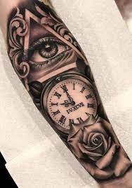 The presence or absence of hands in the clock and whether it is warped, distorted or realistically designed also adds to the symbolism of the clock tattoo. 39 Amazing And Best Arm Tattoo Design Ideas For 2019 Page 22 Of 39 Womensays Com Women Blog Watch Tattoos Pocket Watch Tattoos Tattoos