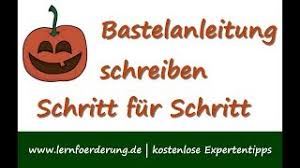 Bastelanleitung Schreiben Vorlage Und Schritt Fur Schritt Anleitung Youtube