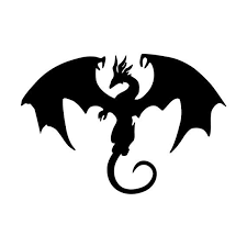 Skyrim Inspired Dragon Vinyl Decal Macbook Sticker Fantasy Etsy Dragon Silhouette Silhouette Clip Art Animal Silhouette