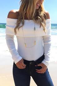 Black And White Striped Bodysuit Outfits White Off Shoulder Layered Long Sleeves Striped Bodysuit Us 5 99 Bodysuit Fashion Jumpsuit Fashion Fashion