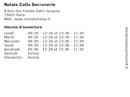Click the numbered icons to add to map. á… Horaires D Ouverture Relais Colis Serrurerie 8 Rue Des Fosses Saint Jacques A Paris