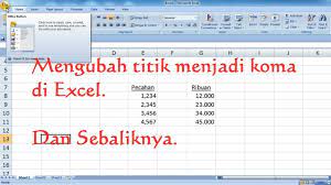 Cara pertama adalah mengubah setingan langsung. Cara Mudah Mengubah Koma Menjadi Titik Dan Sebaliknya Di Ms Excel Youtube